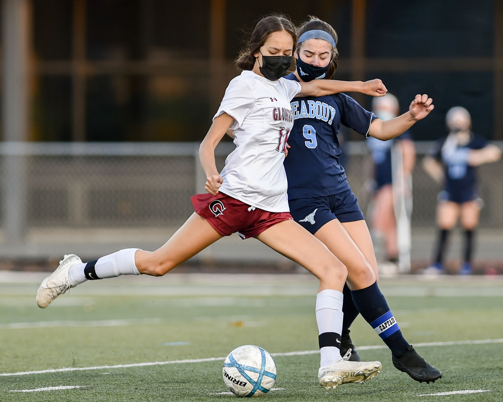 Gloucester at Peabody girls varsity soccer game